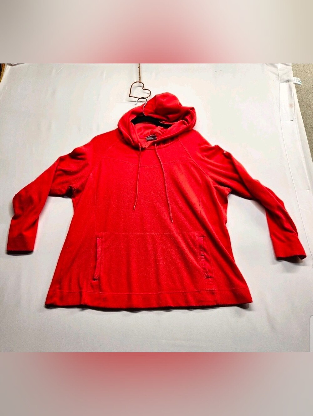 ⭐️Columbia Glacial Fleece III Hoodie 1X Coral Pullover Layering Fall Athleisure